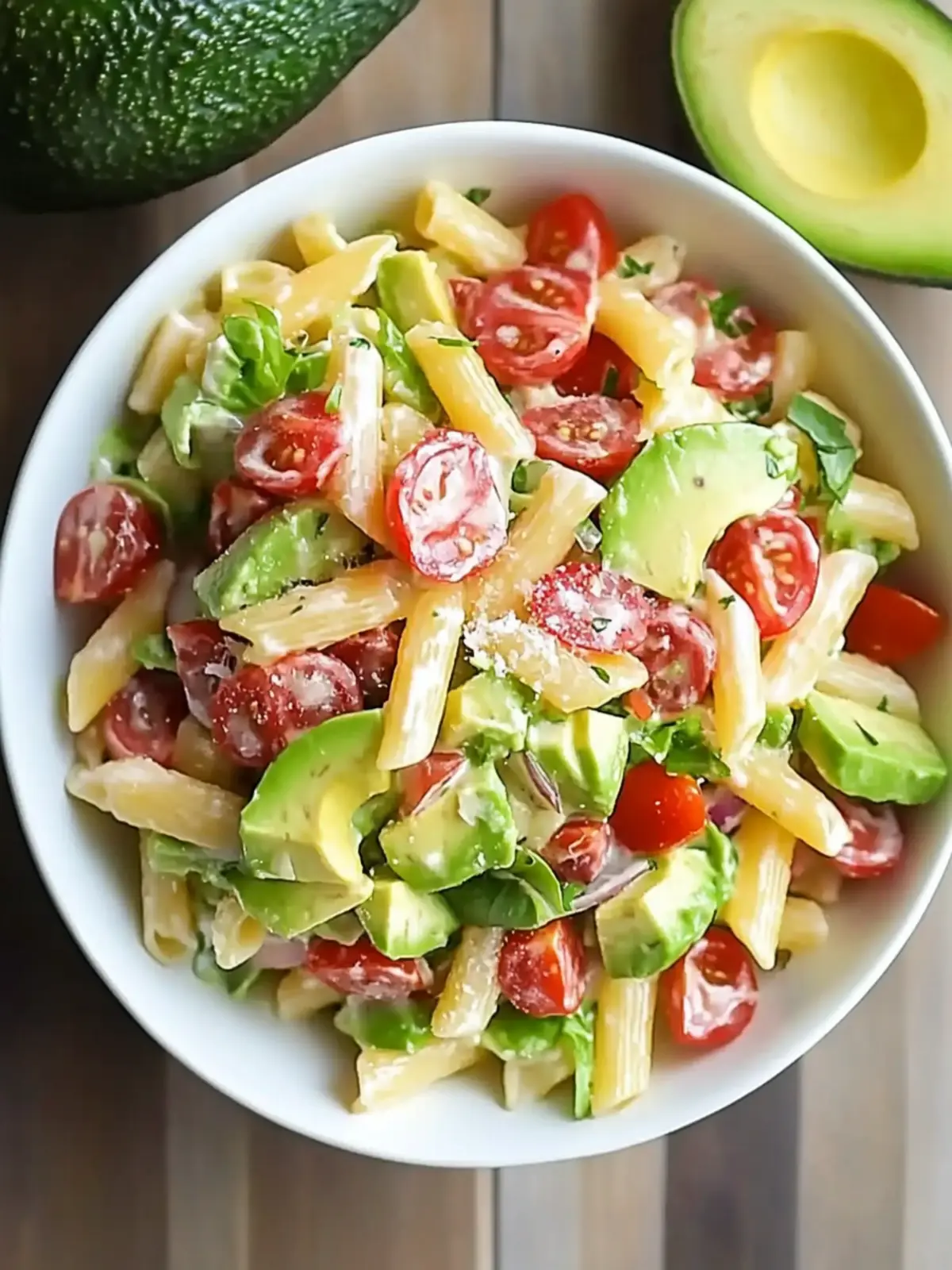 avocado pasta salad