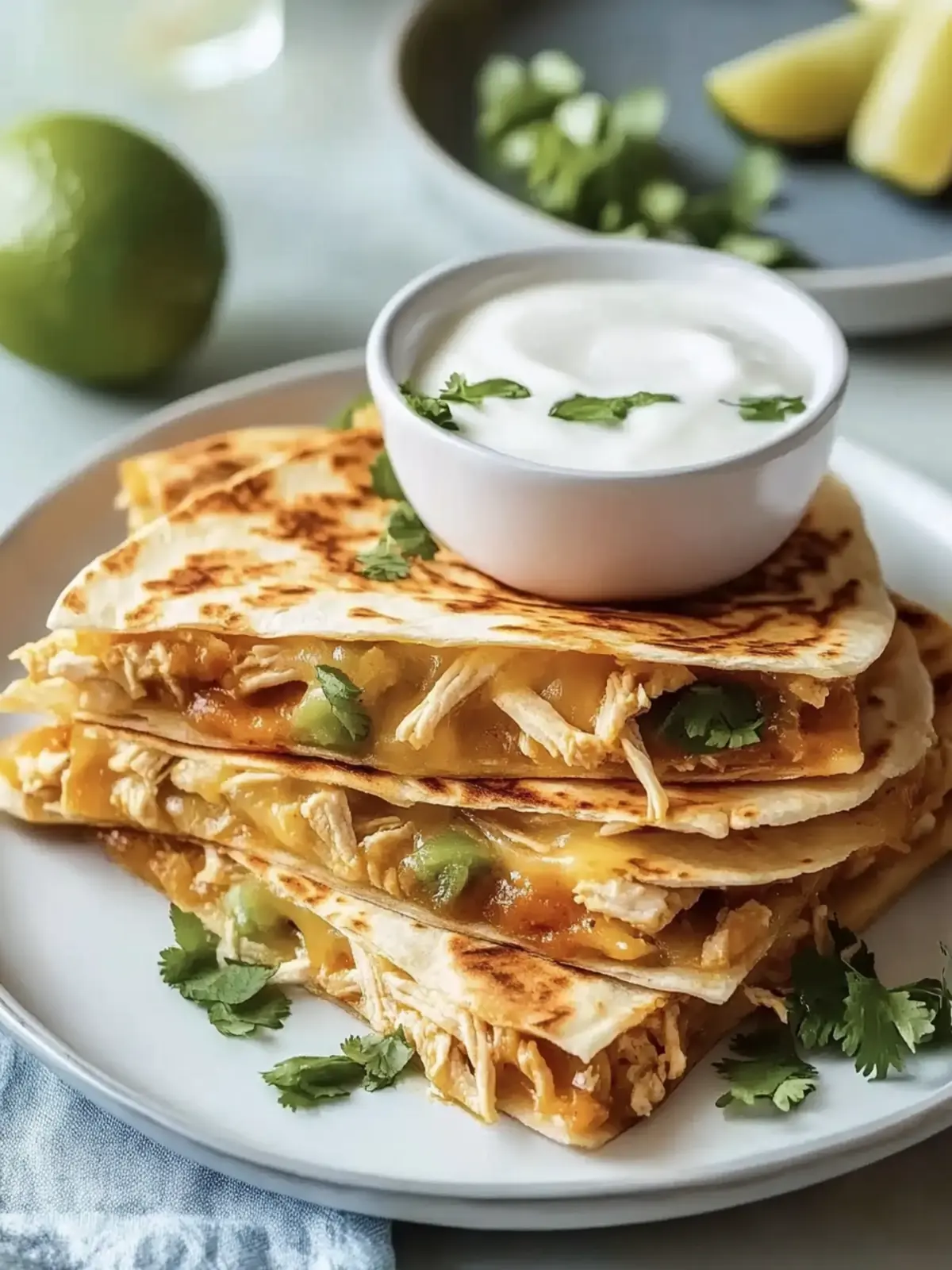 Simple Chicken Quesadillas