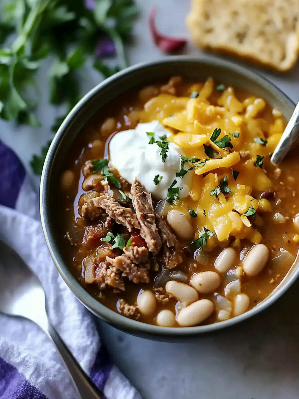White Bean Beef Chili
