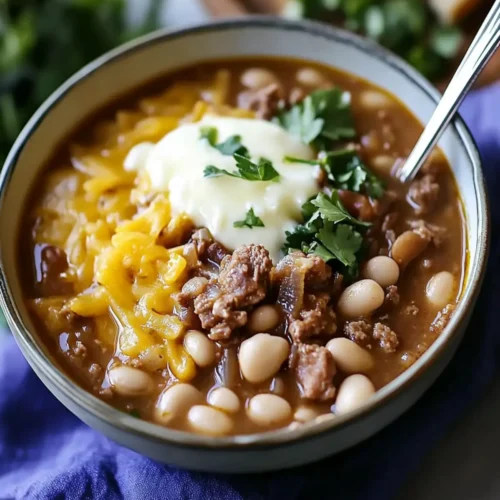 White Bean Beef Chili