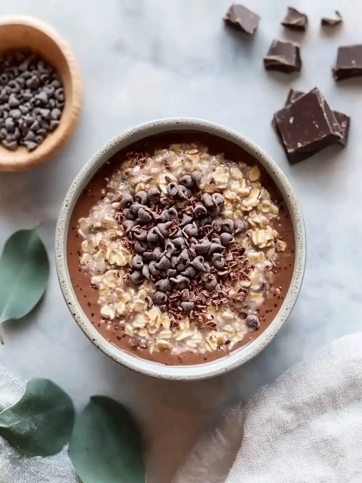 Gluten-Free High Protein Chocolate Overnight Oats