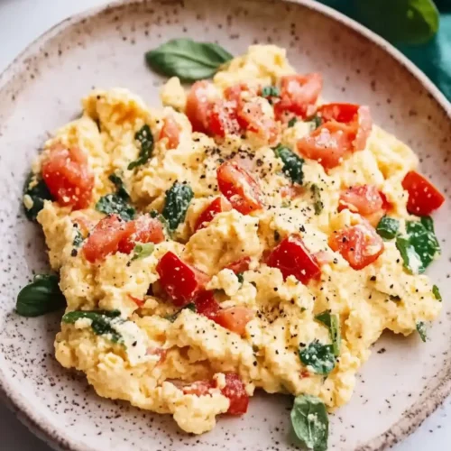 Tomato Mediterranean Scrambled Eggs