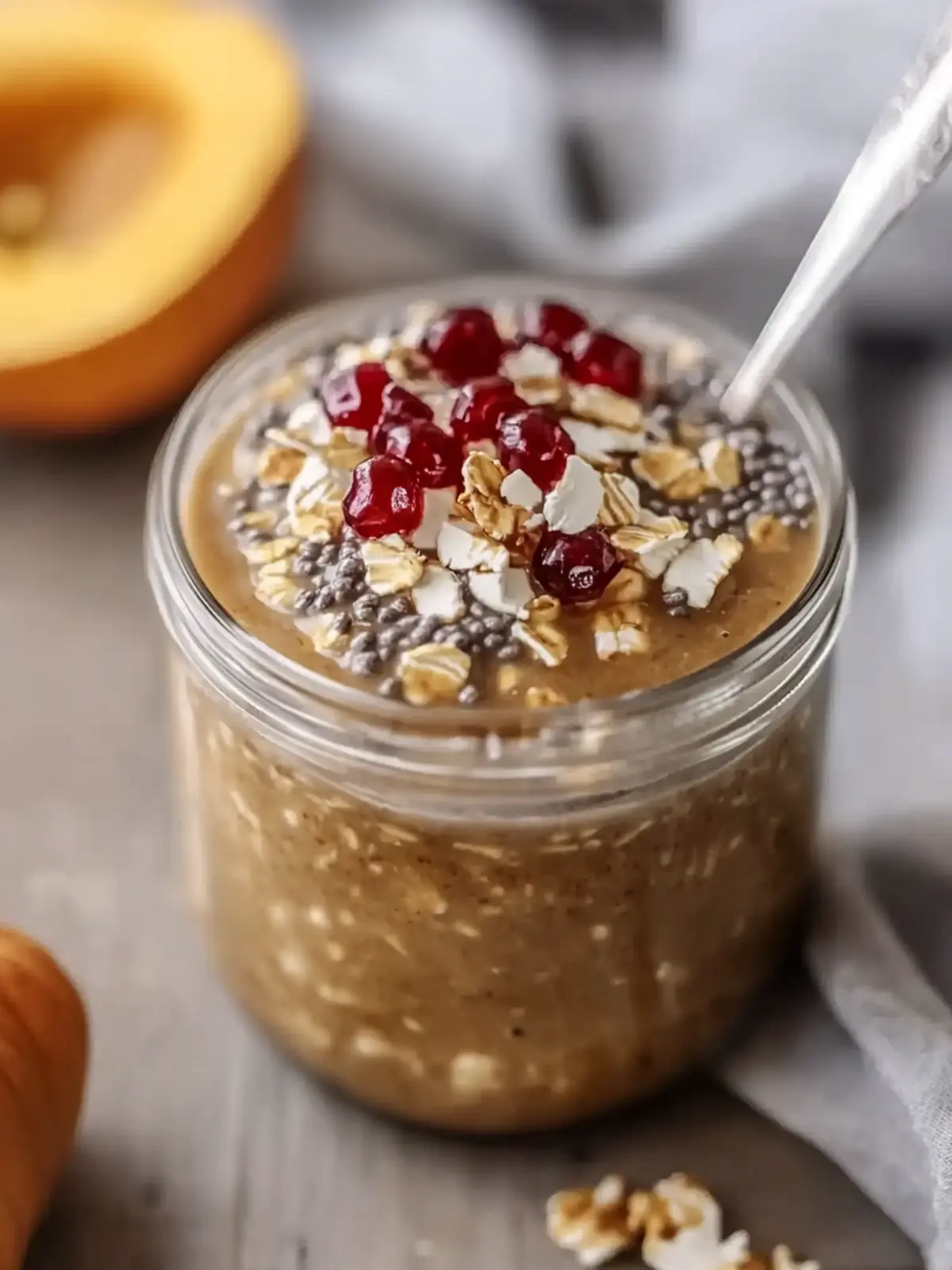 Delicious High Protein Pumpkin Overnight Oats to Energize Your Mornings