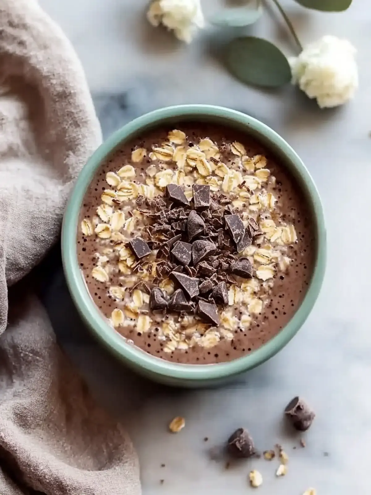 Gluten-Free High Protein Chocolate Overnight Oats
