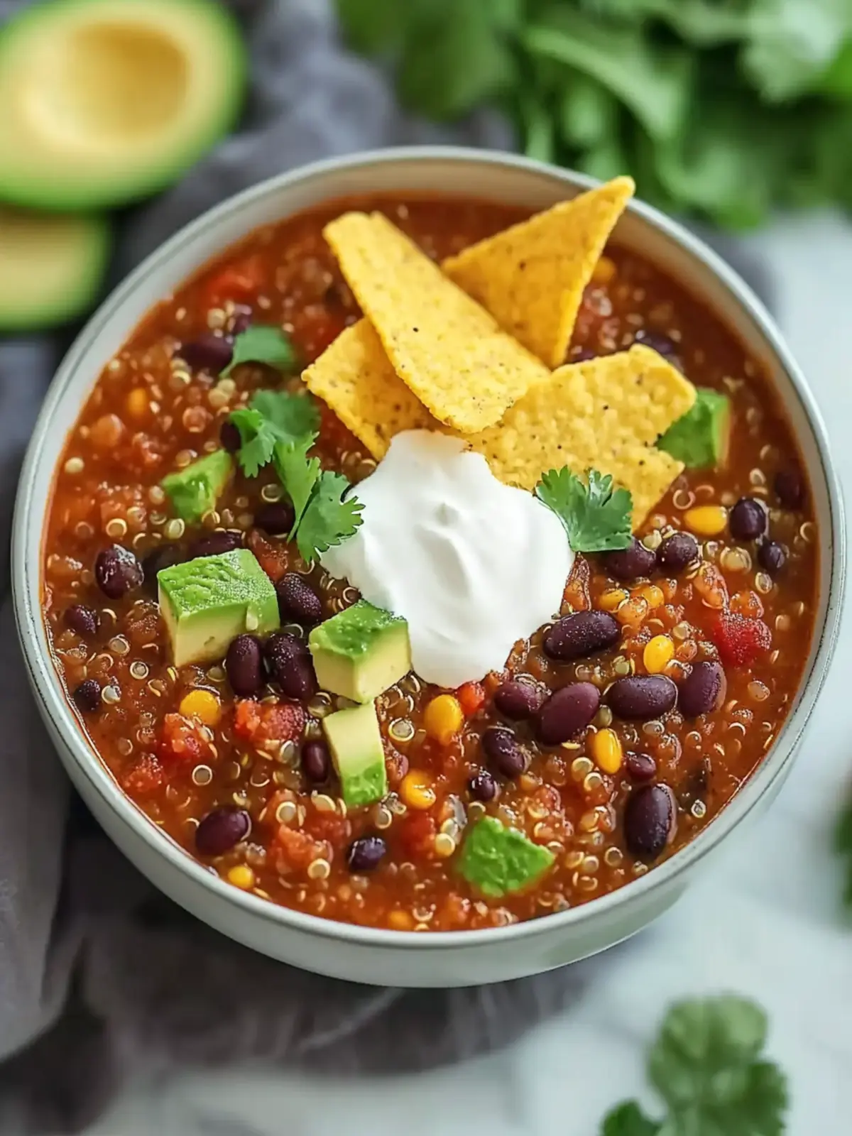 Crockpot Lentil and Quinoa Chili