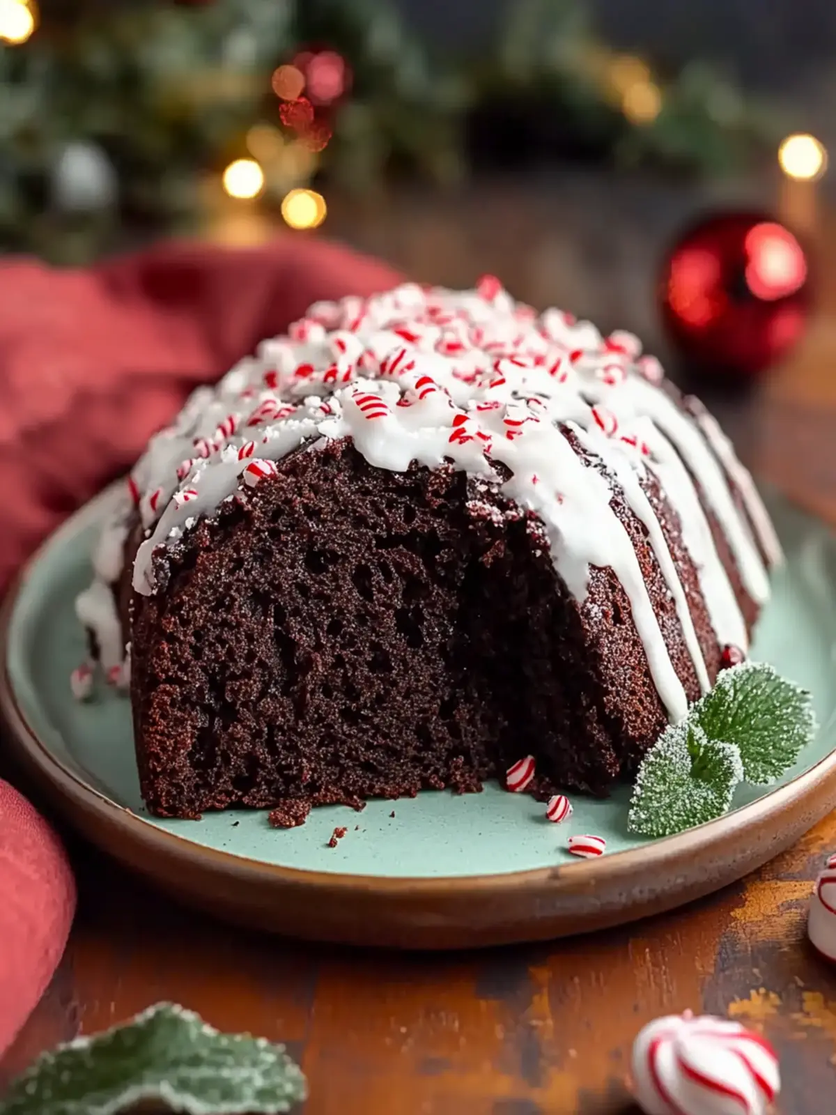 Festive Chocolate Peppermint Bread