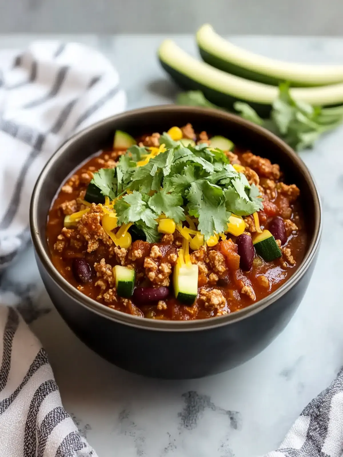 Turkey and Zucchini Chili