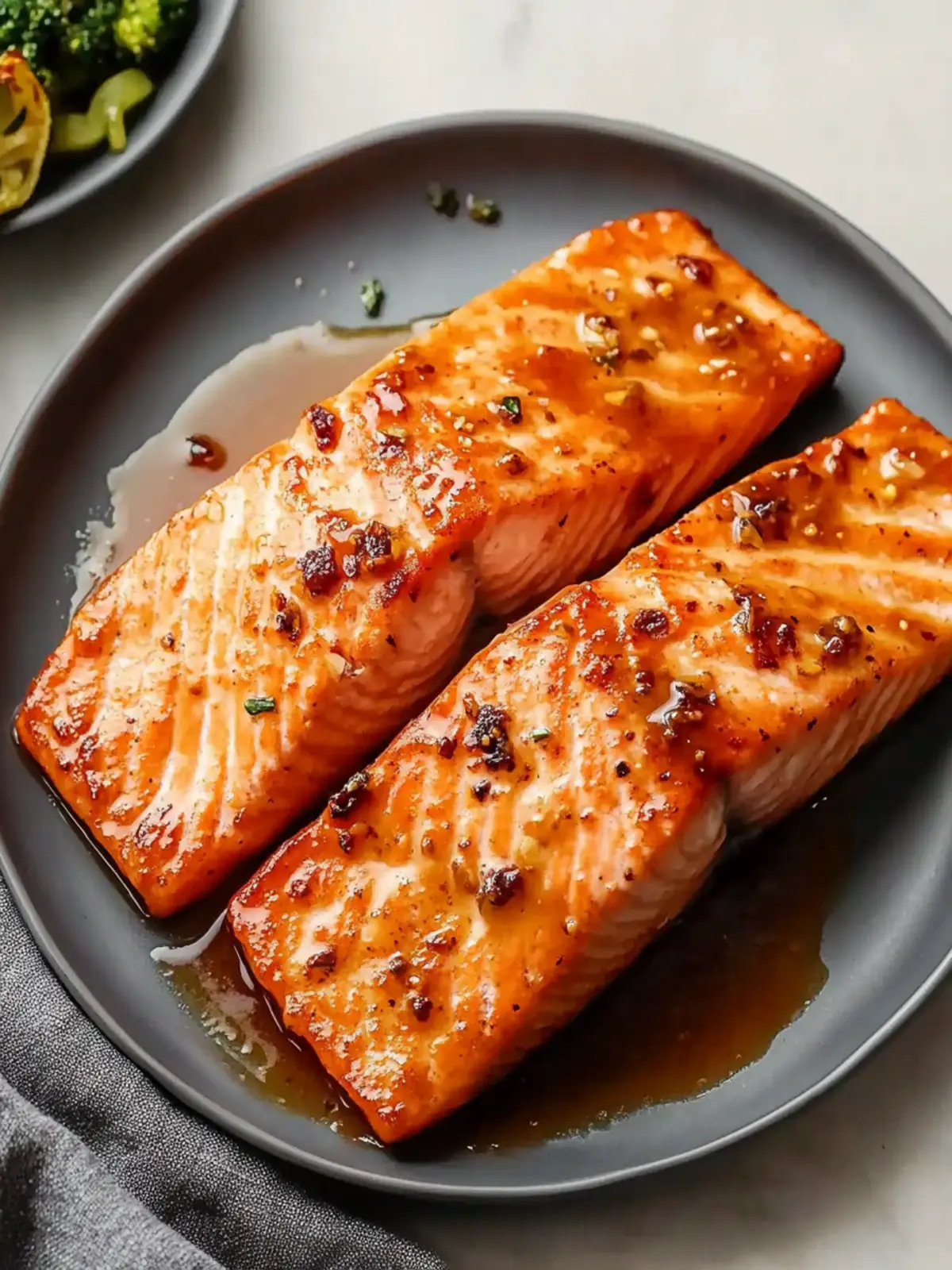 Quick Air Fryer Maple Glazed Salmon