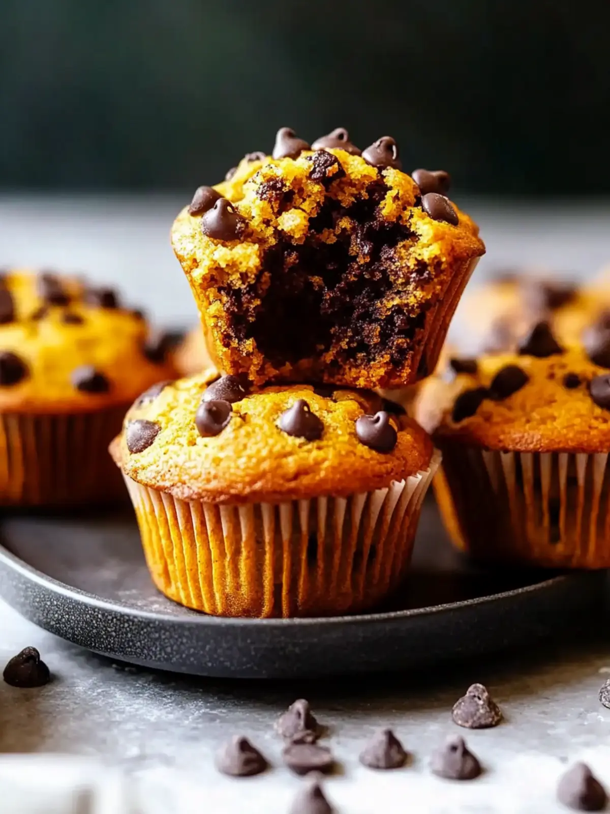 chocolate chip muffins