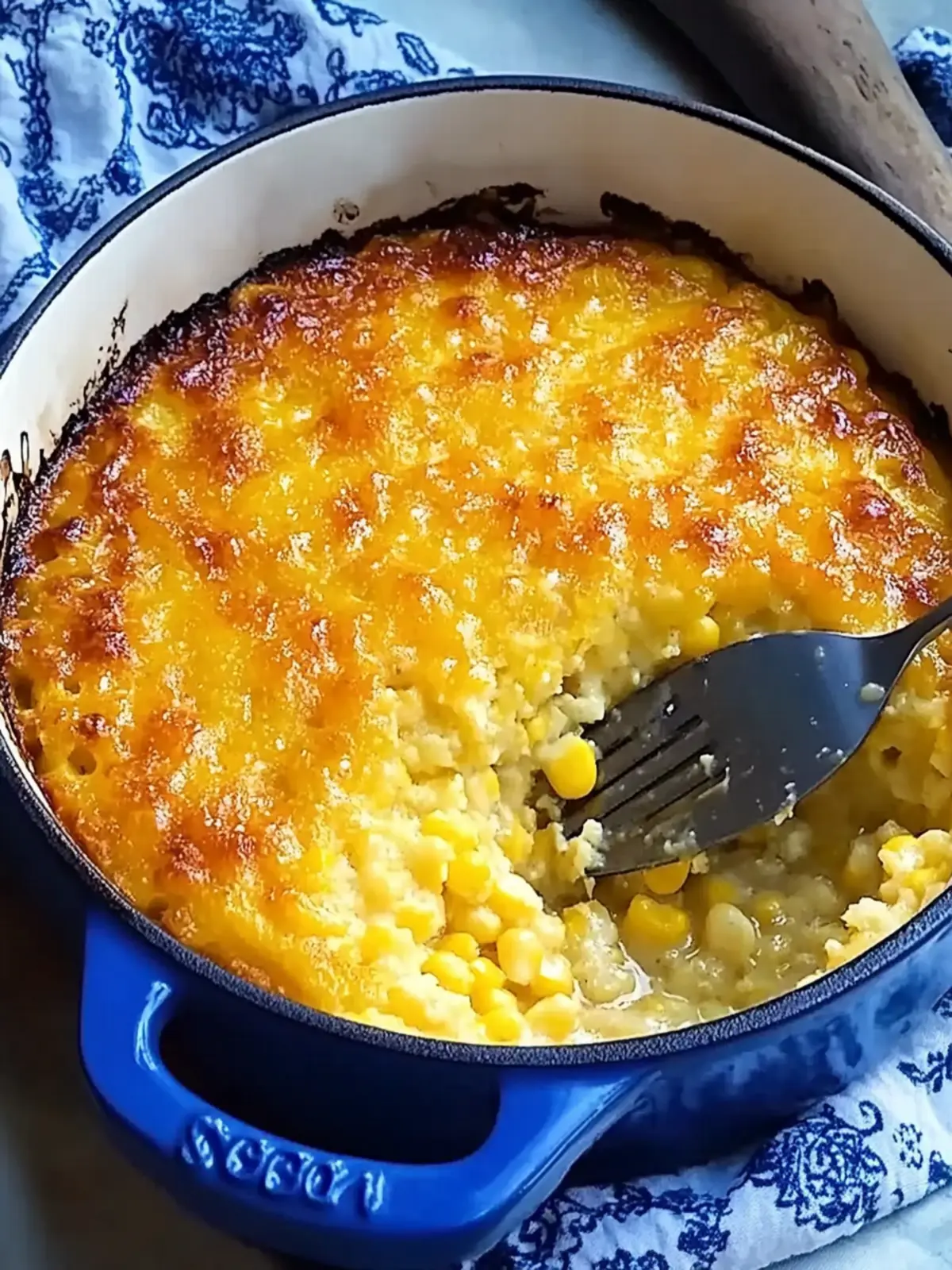 Creamy Corn Casserole Magic in Your Dutch Oven