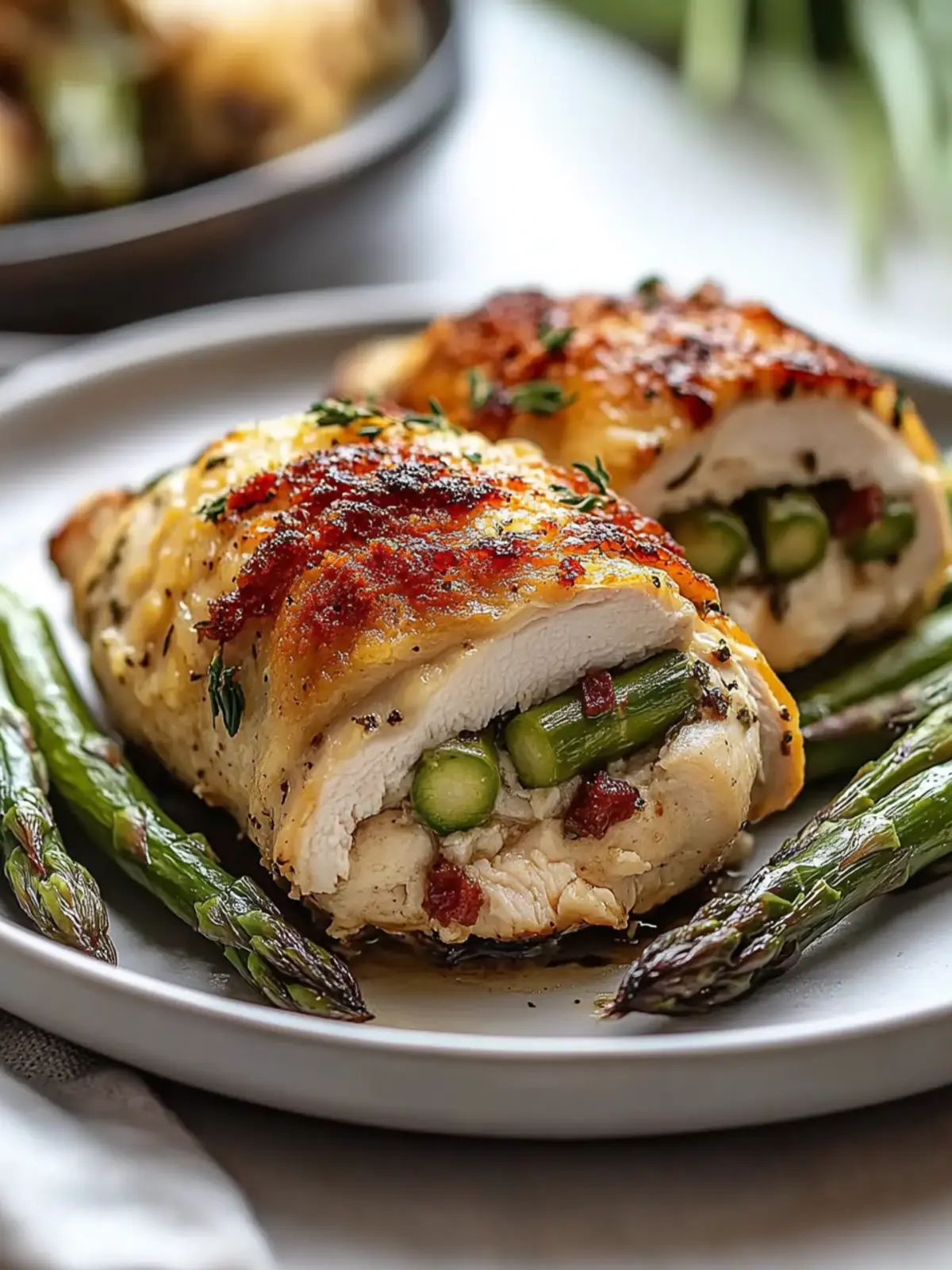 Stuffed Chicken Breast with Asparagus: A Simple Gourmet Delight