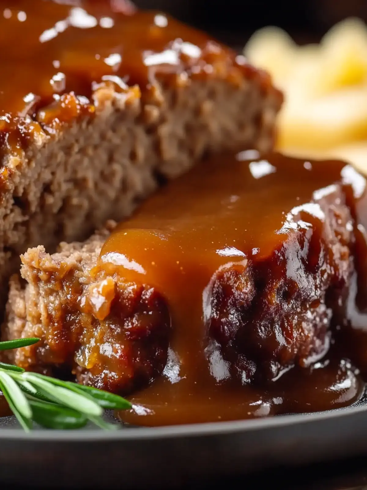 Homemade Meatloaf with Gravy