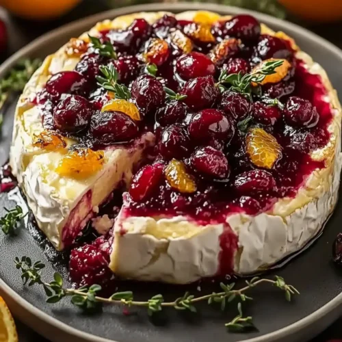 Cranberry Orange Baked Brie