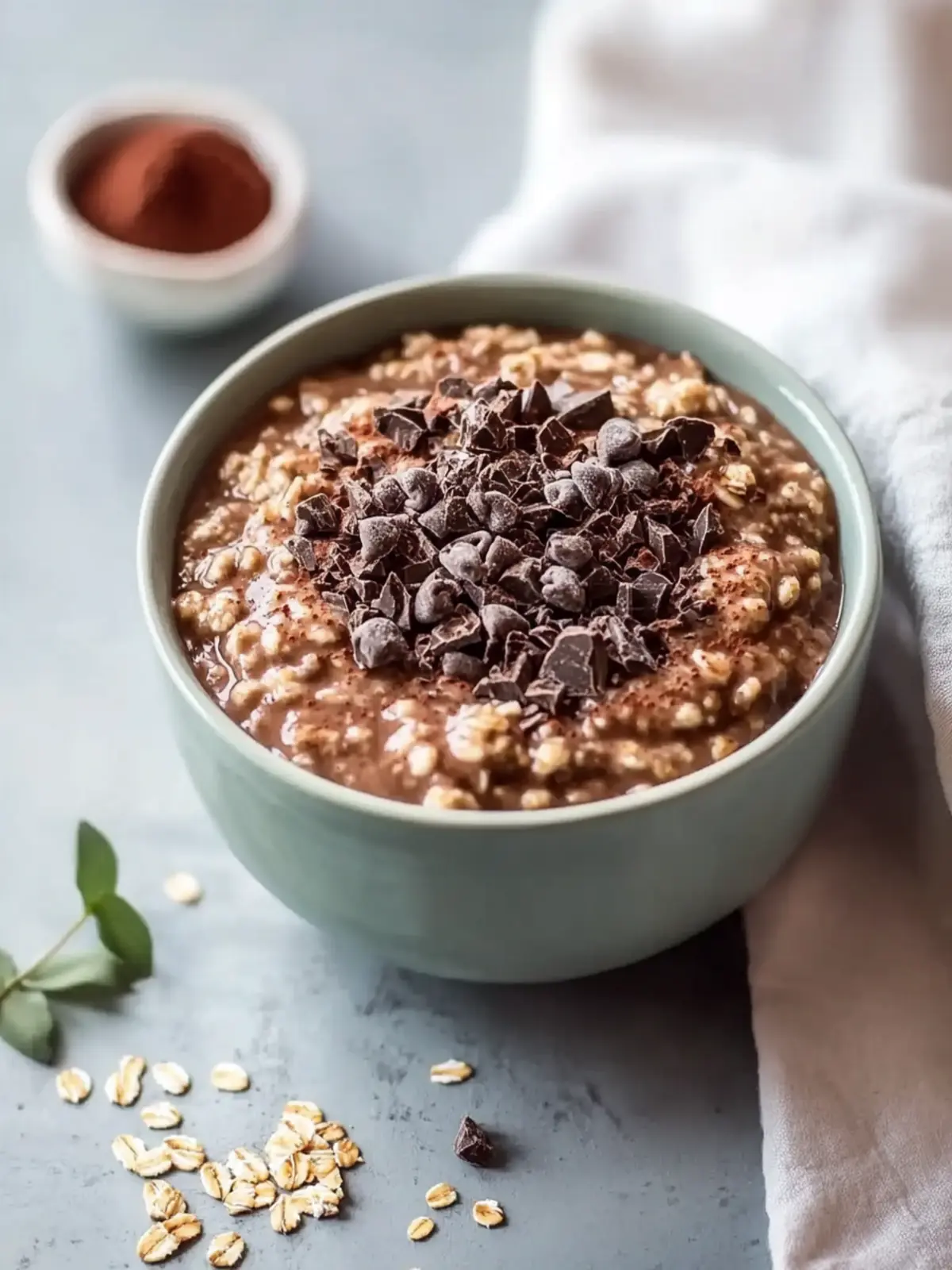 Gluten-Free High Protein Chocolate Overnight Oats