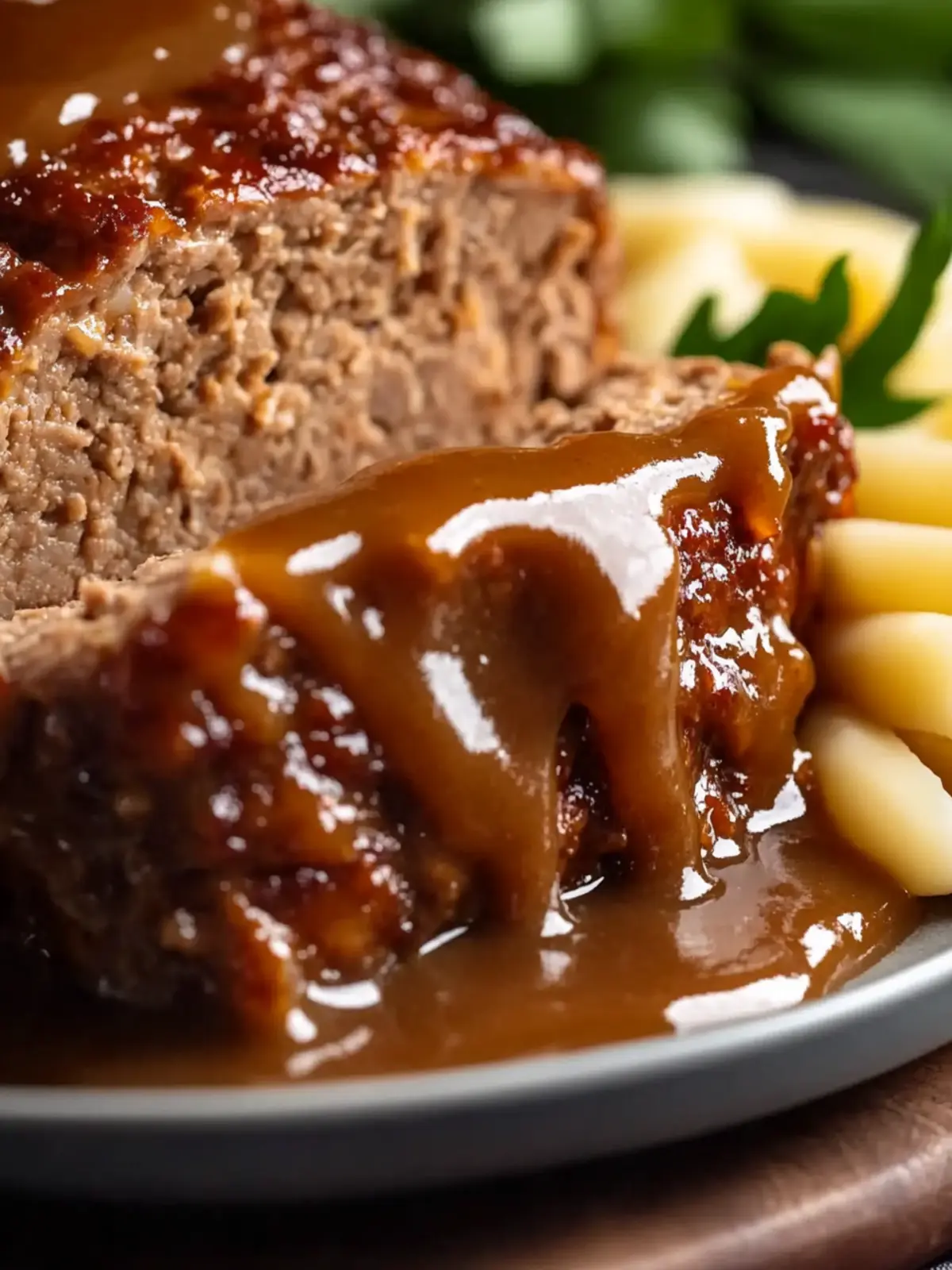 Homemade Meatloaf with Gravy