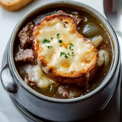 French Onion Soup with Beef