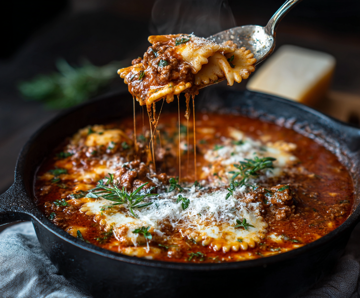 Mouthwatering One Pot Lasagna Soup Recipe