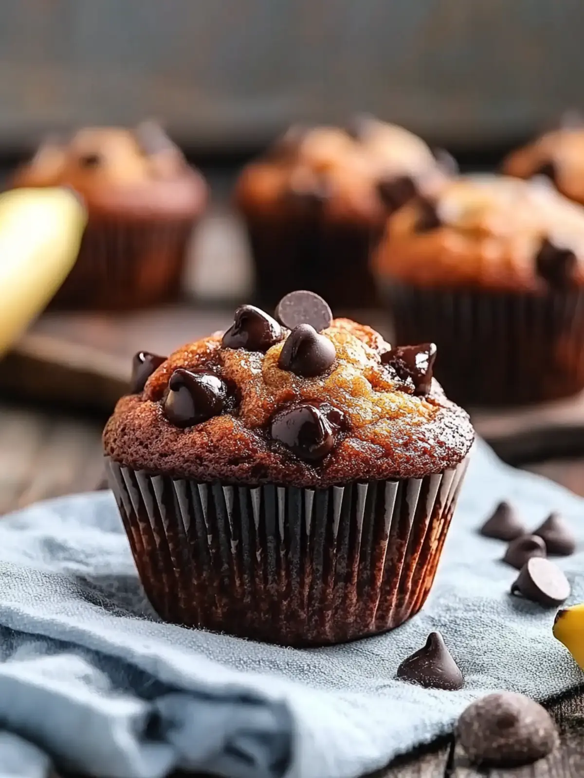 banana chocolate chip muffins