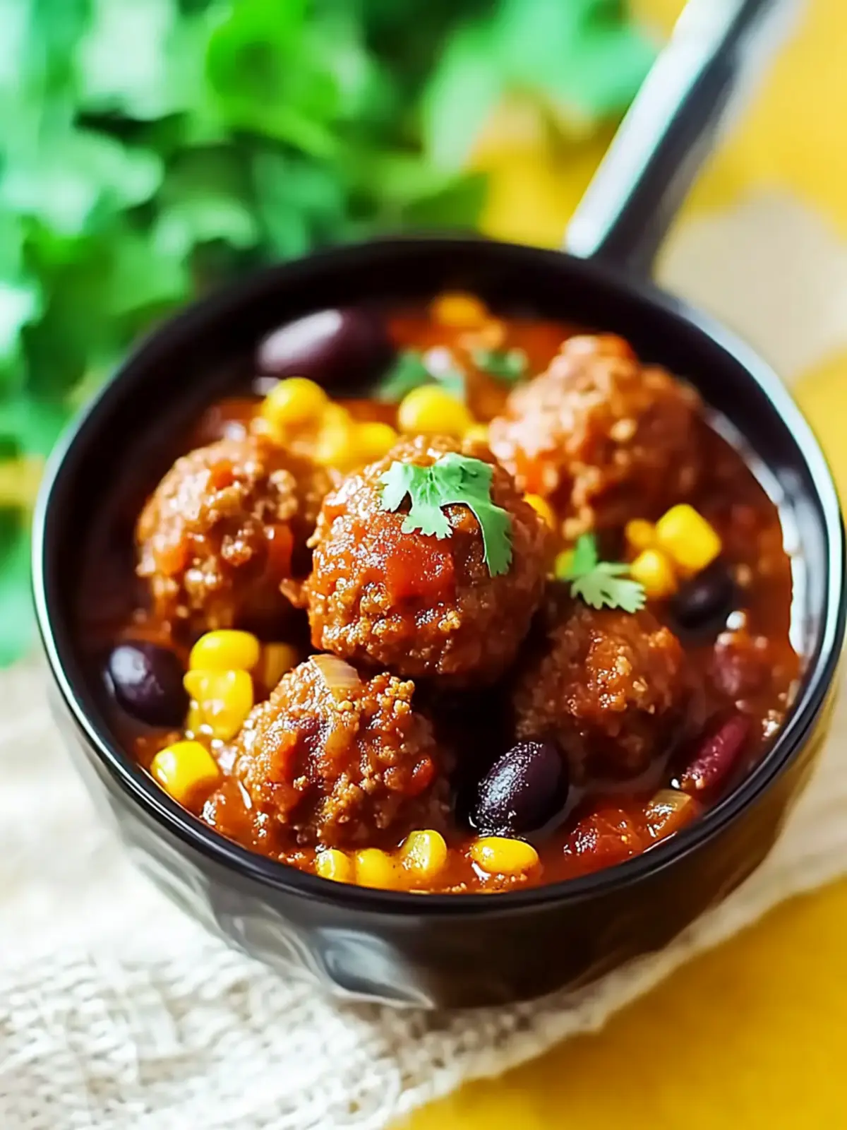 Slow Cooker Chili Meatballs