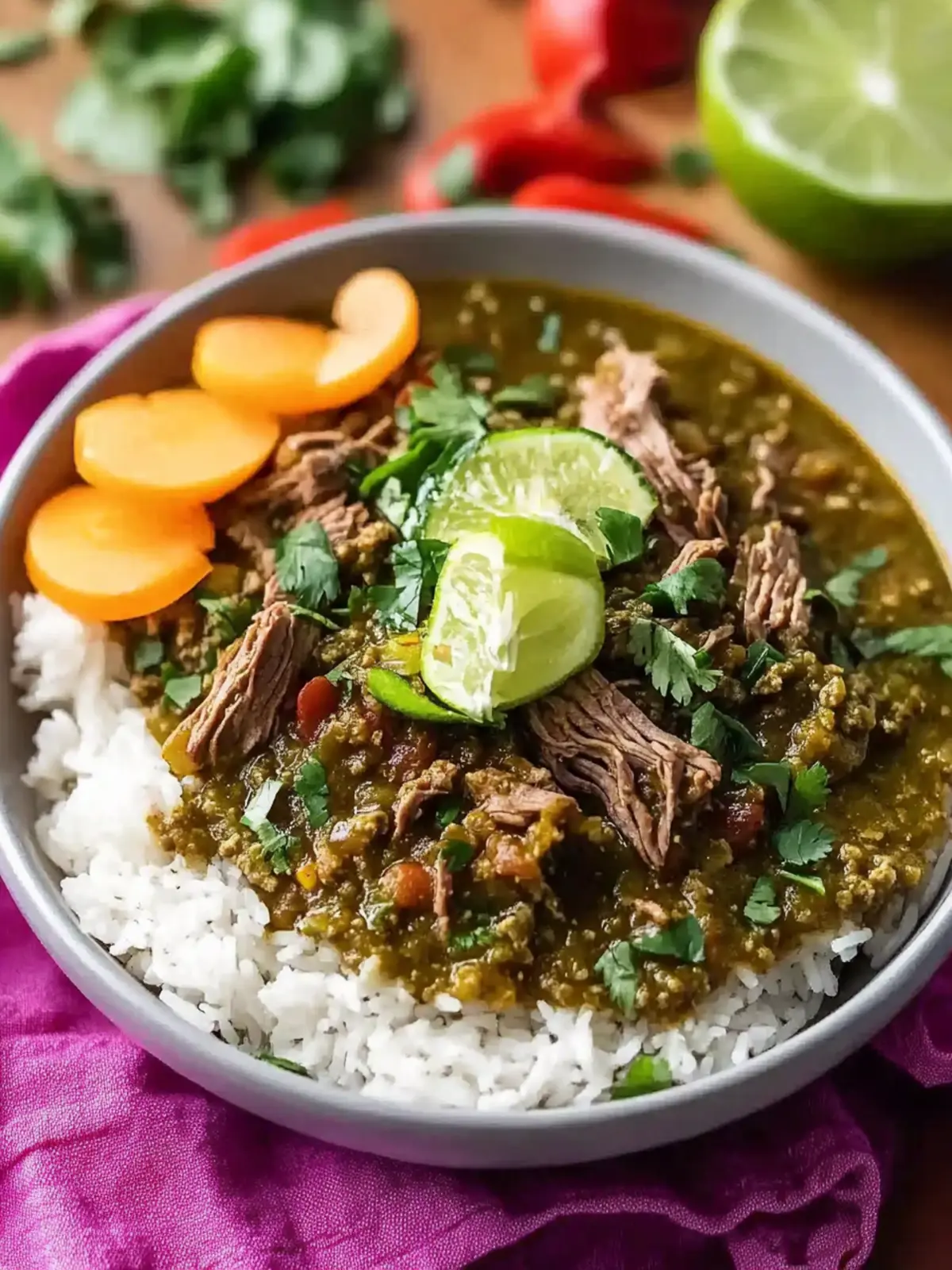 Savory Simple Crockpot Beef Chili Verde for Effortless Comfort