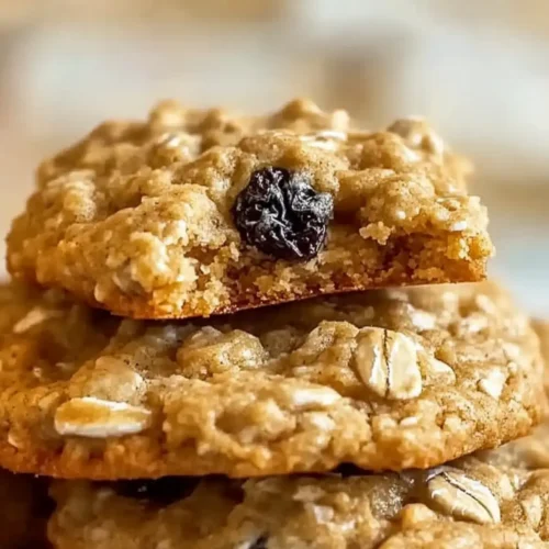 Chunky Peanut Butter Oatmeal Raisin Cookies