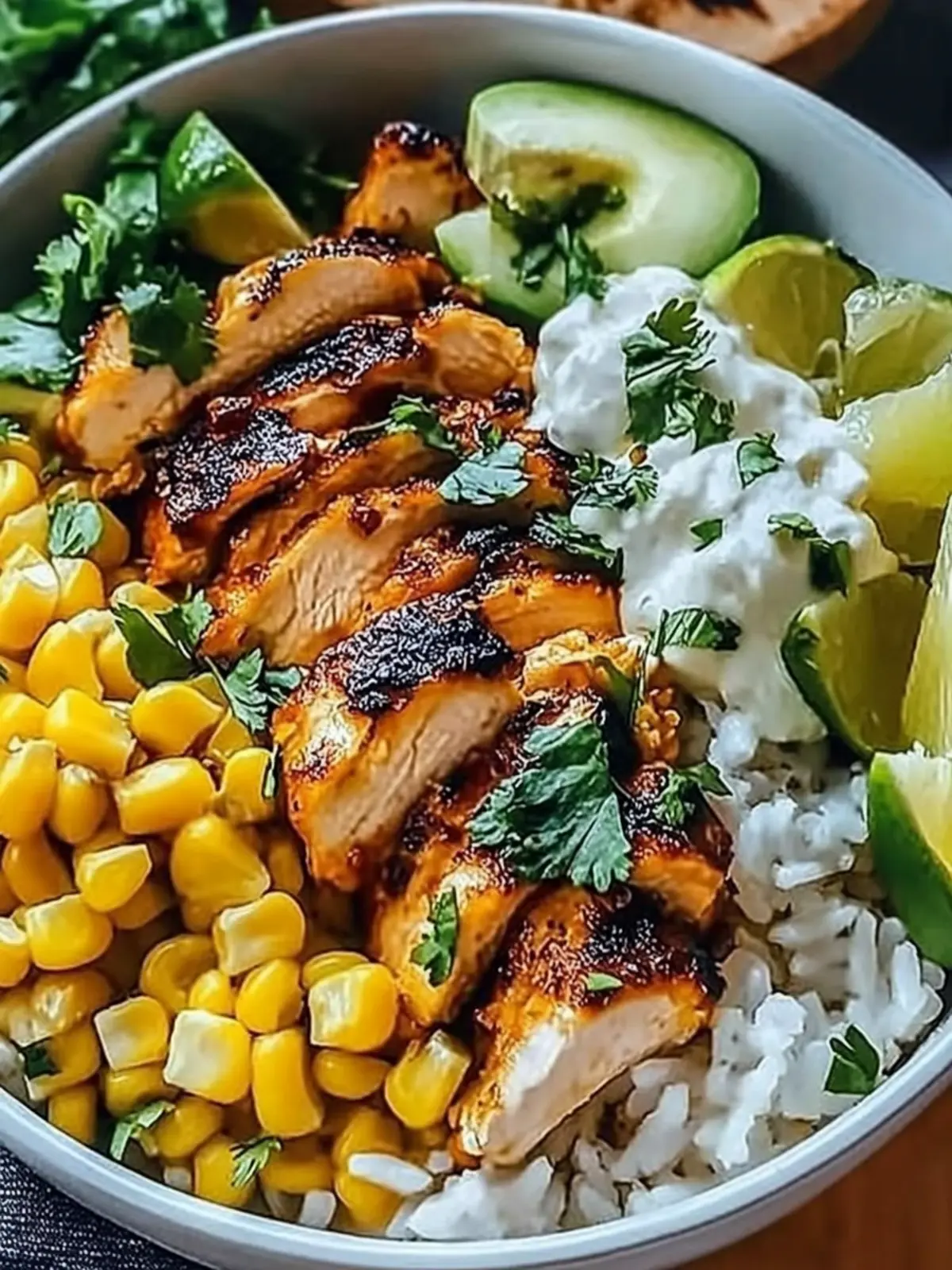 Street Corn Chicken Rice Bowl Recipe