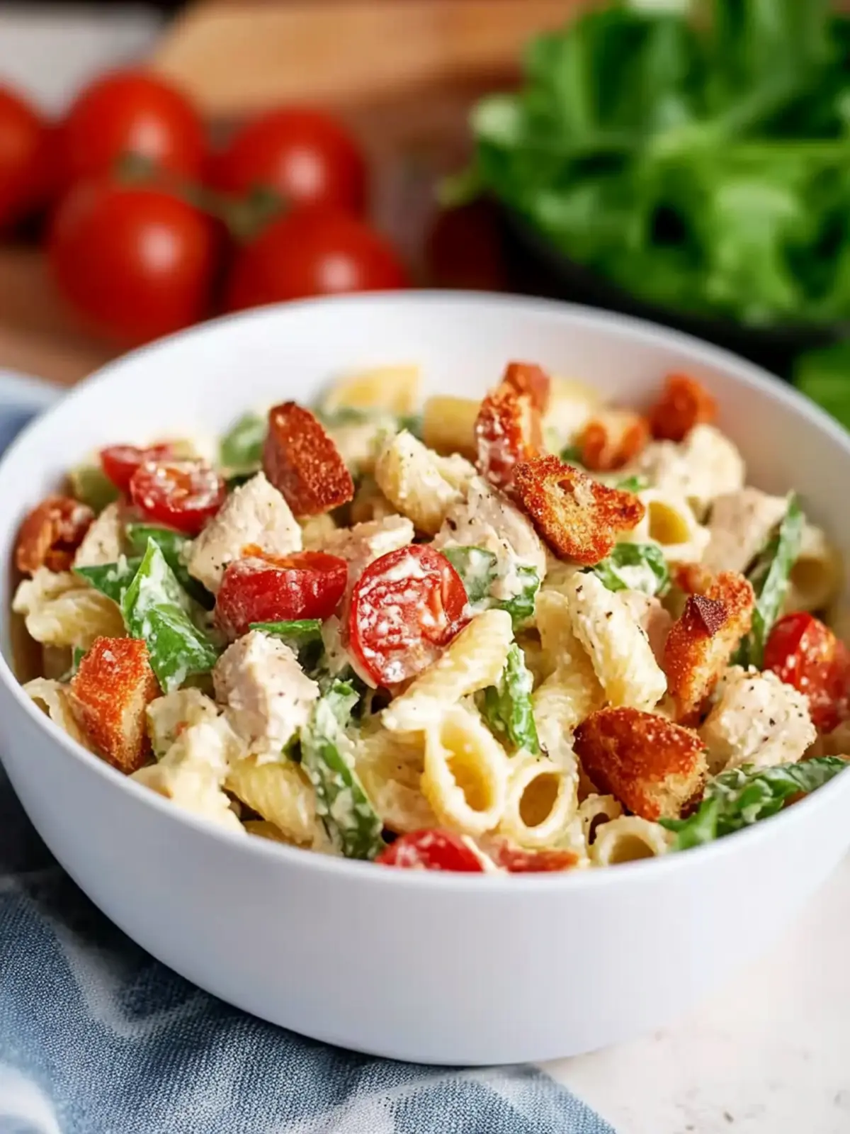 Tasty Chicken Ranch BLT Pasta Salad