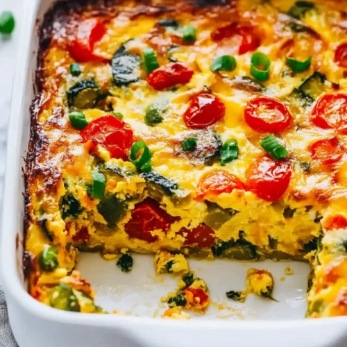 Vegetarian Veggie Egg Casserole