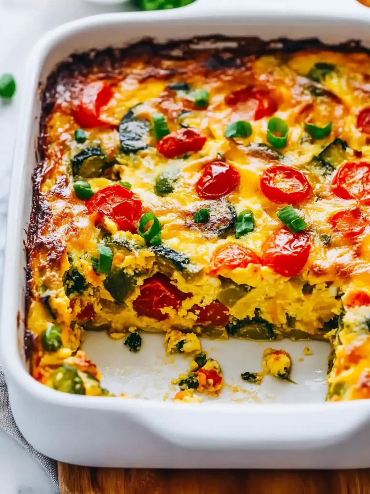 Delicious Vegetarian Veggie Egg Casserole for Easy Mornings