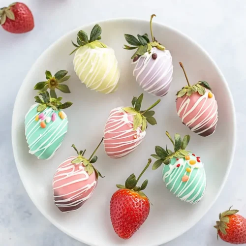easter chocolate covered strawberries