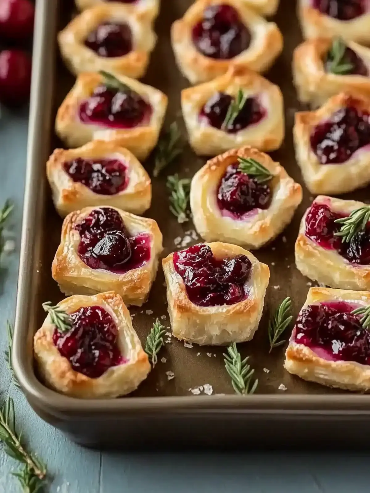 Savory Cranberry Brie Bites For Effortless Entertaining
