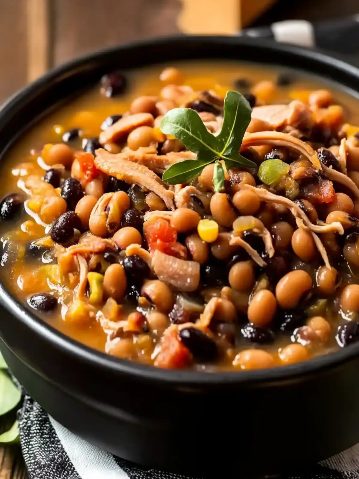 Black Eyed Peas with Smoked Turkey