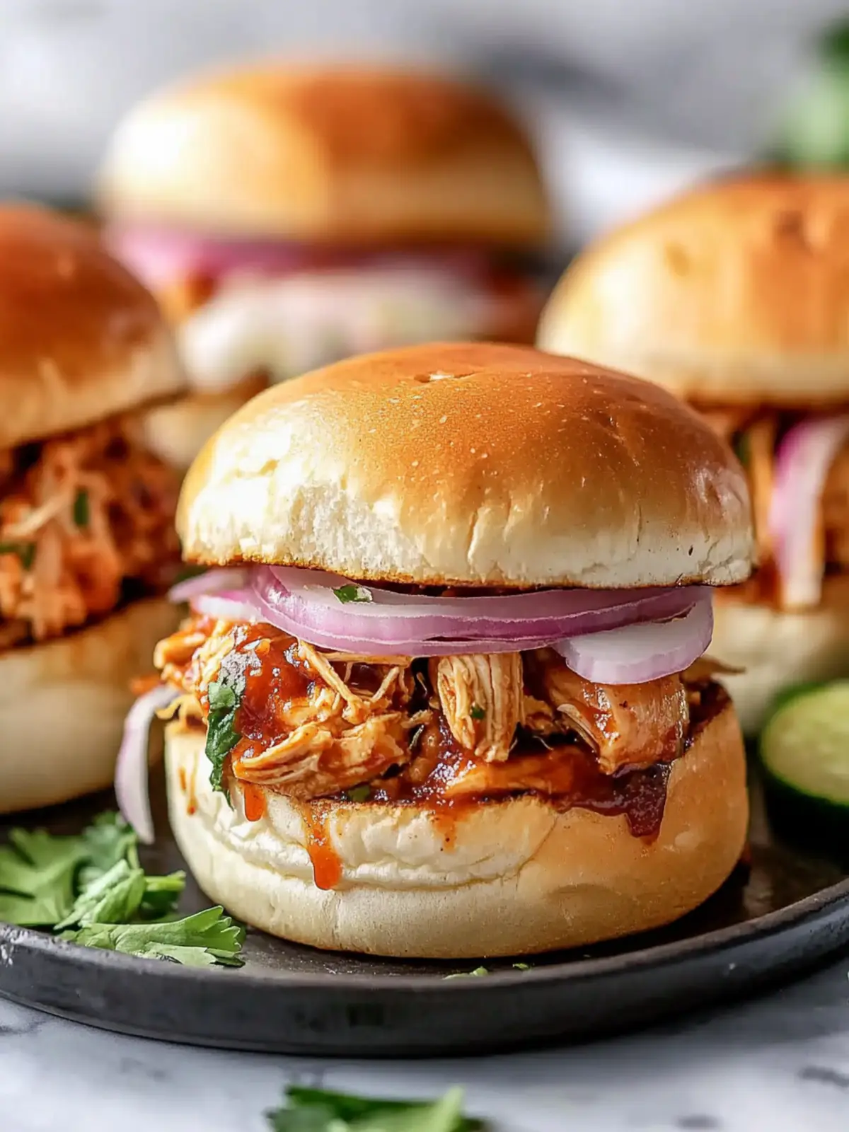 Classic BBQ Chicken Sliders