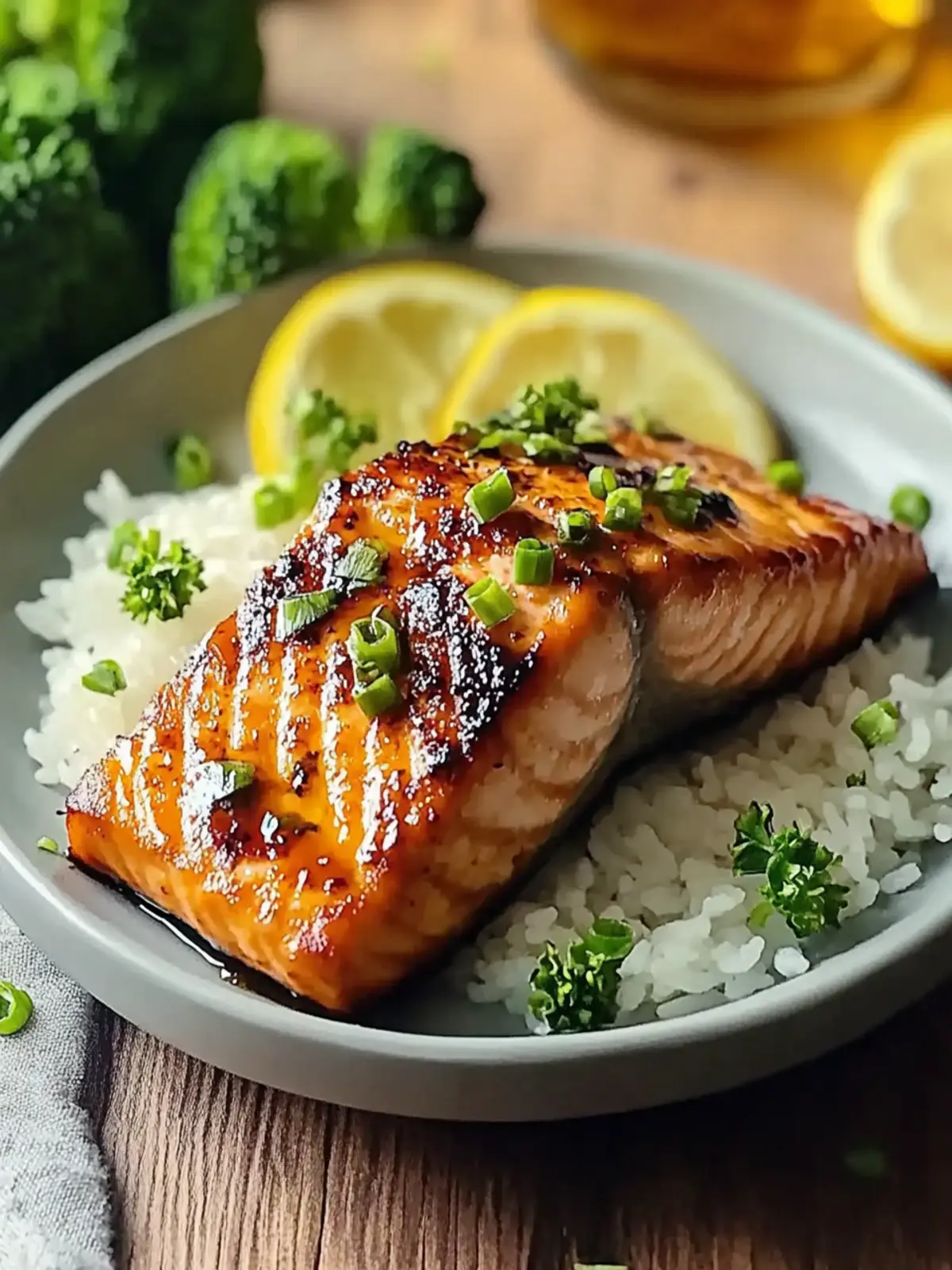 Air Fryer Honey Garlic Salmon