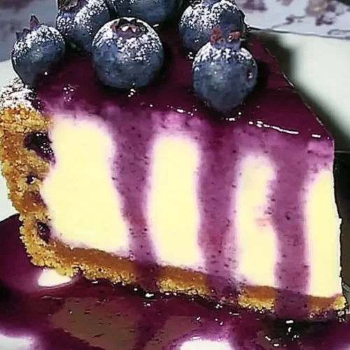 White Chocolate Blueberry Cheesecake