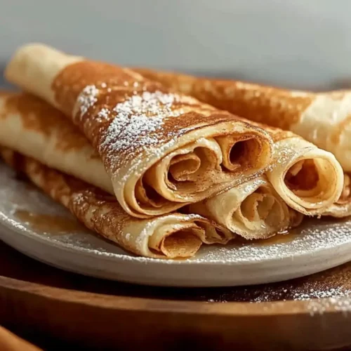 Fluffy High Protein Cinnamon Crepes