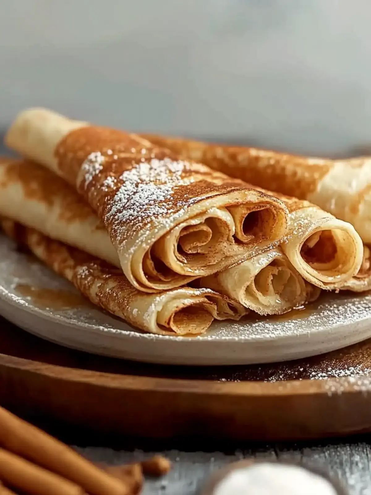 Fluffy High Protein Cinnamon Crepes