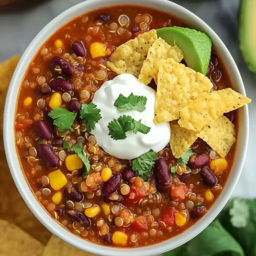 Crockpot Lentil and Quinoa Chili