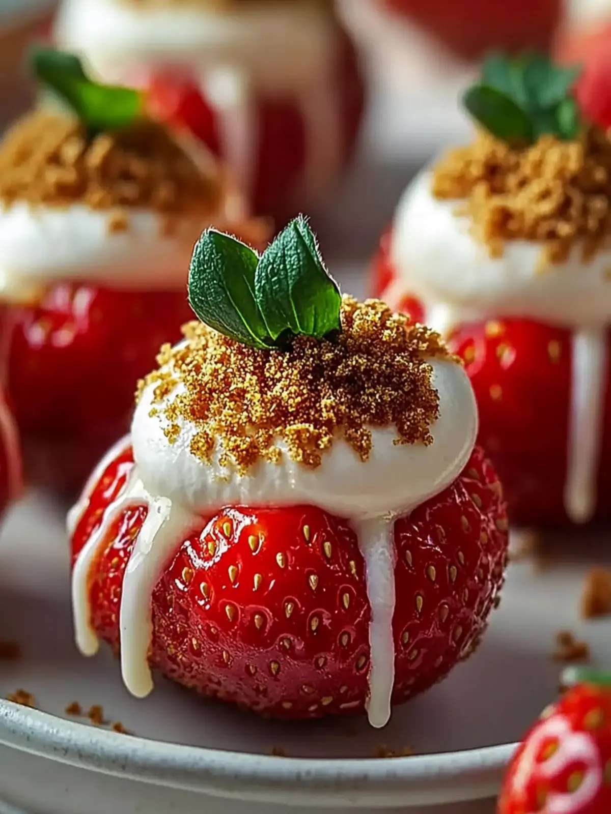 cheesecake stuffed strawberries