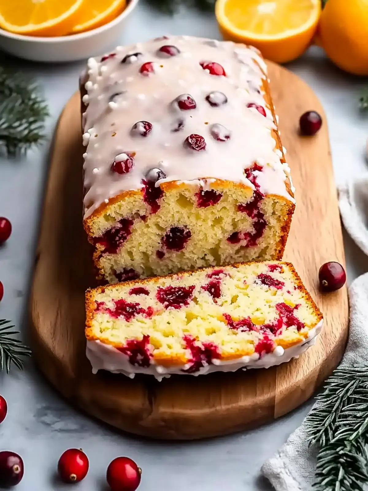 Sweet Cranberry Orange Bread
