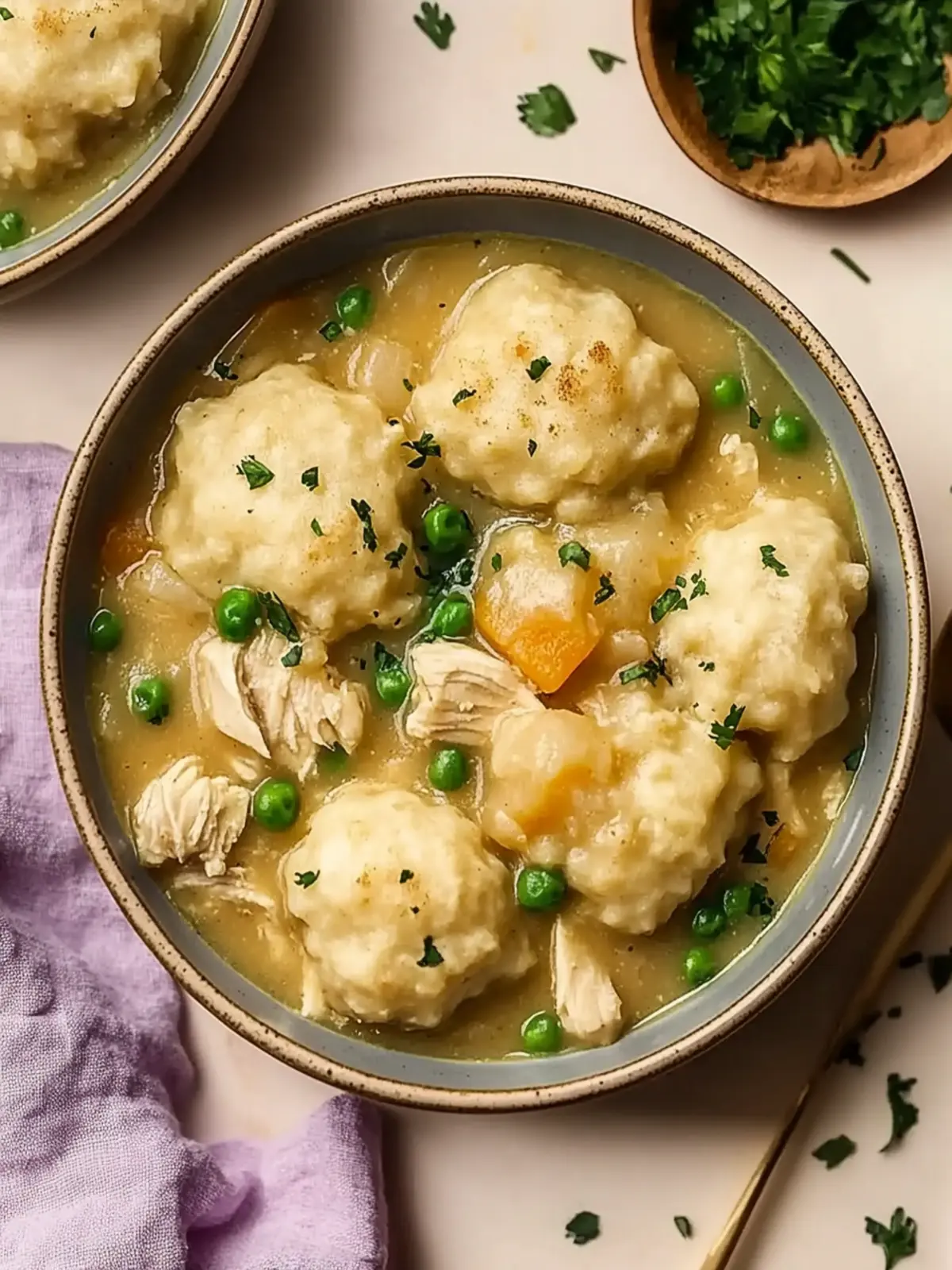 Warm Crockpot Chicken and Dumplings