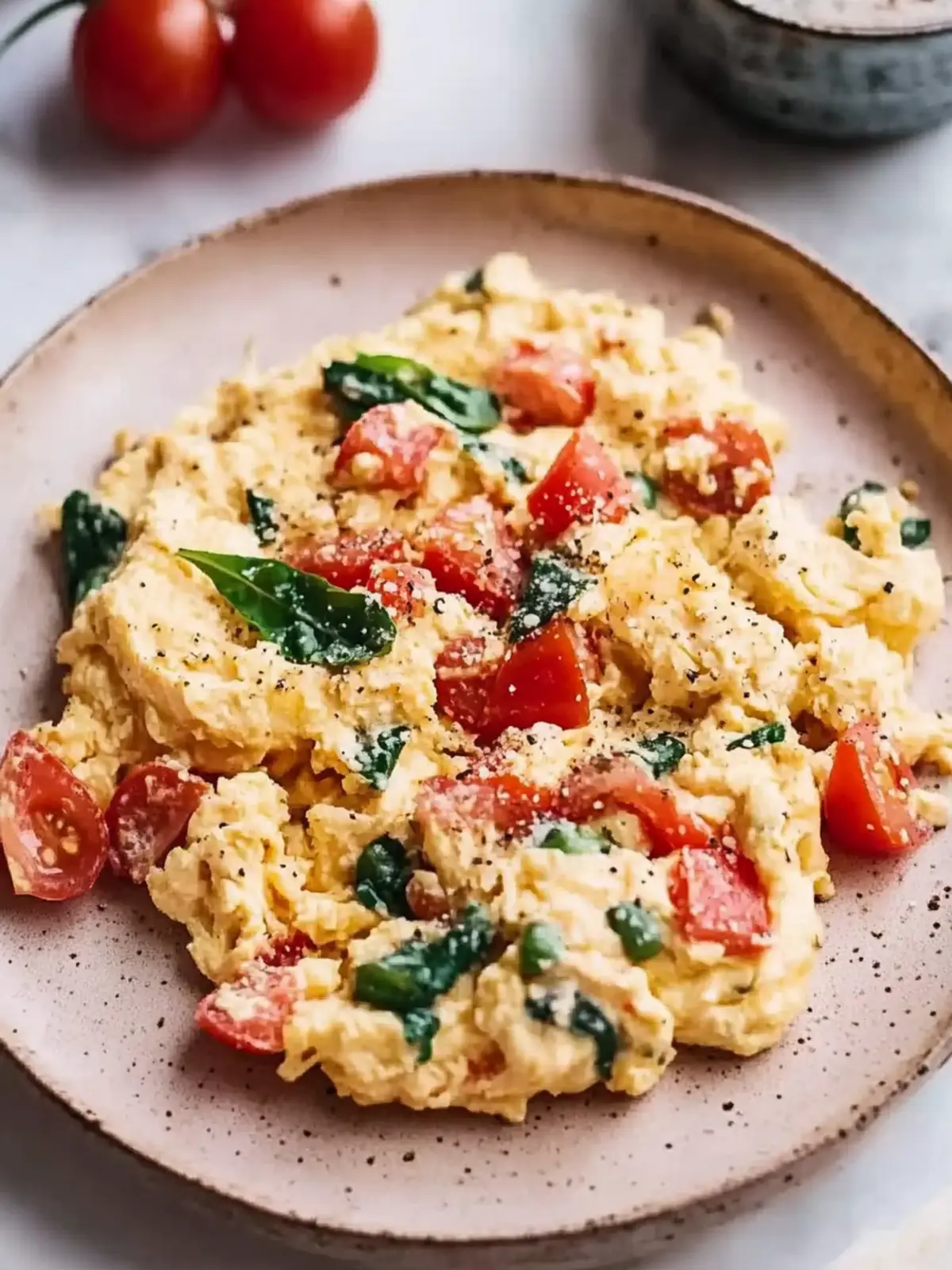 Tomato Mediterranean Scrambled Eggs