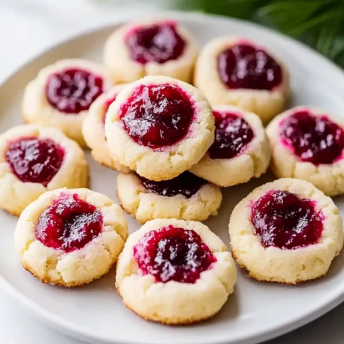 Jammy Cream Cheese Thumbprint Cookies