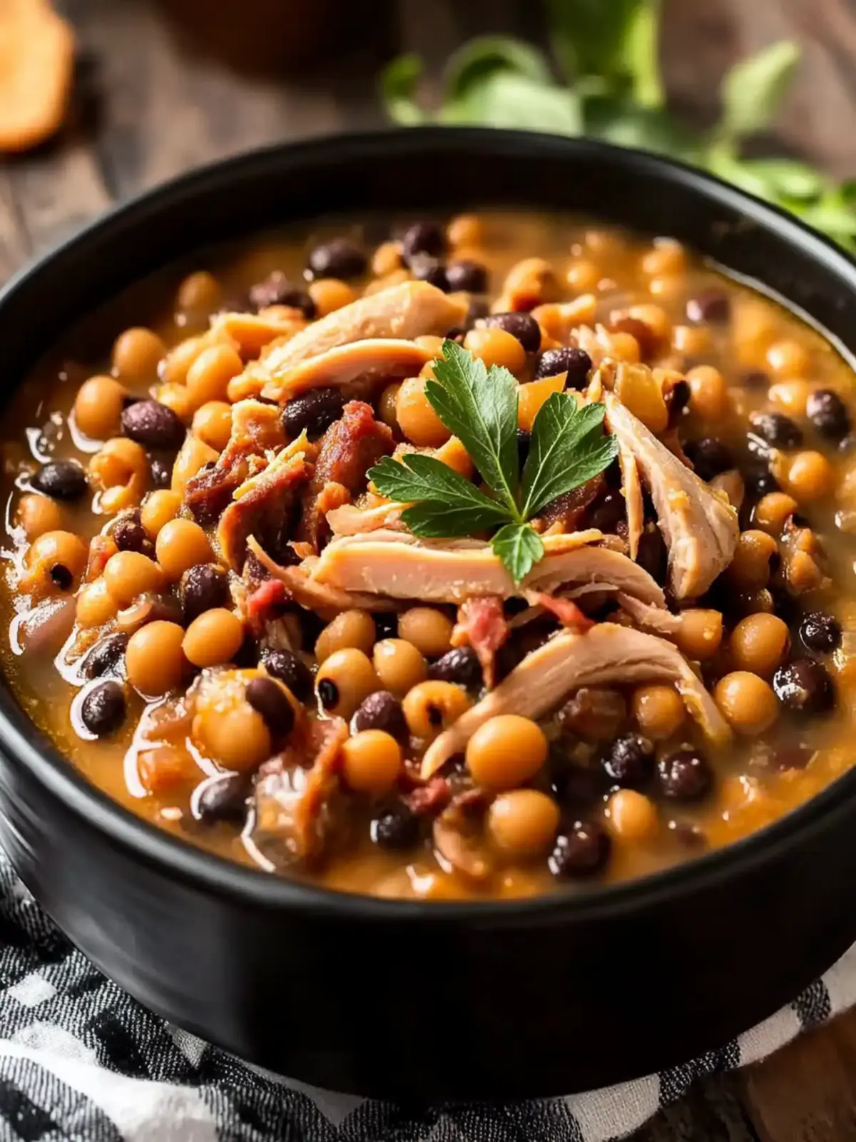 Black Eyed Peas with Smoked Turkey