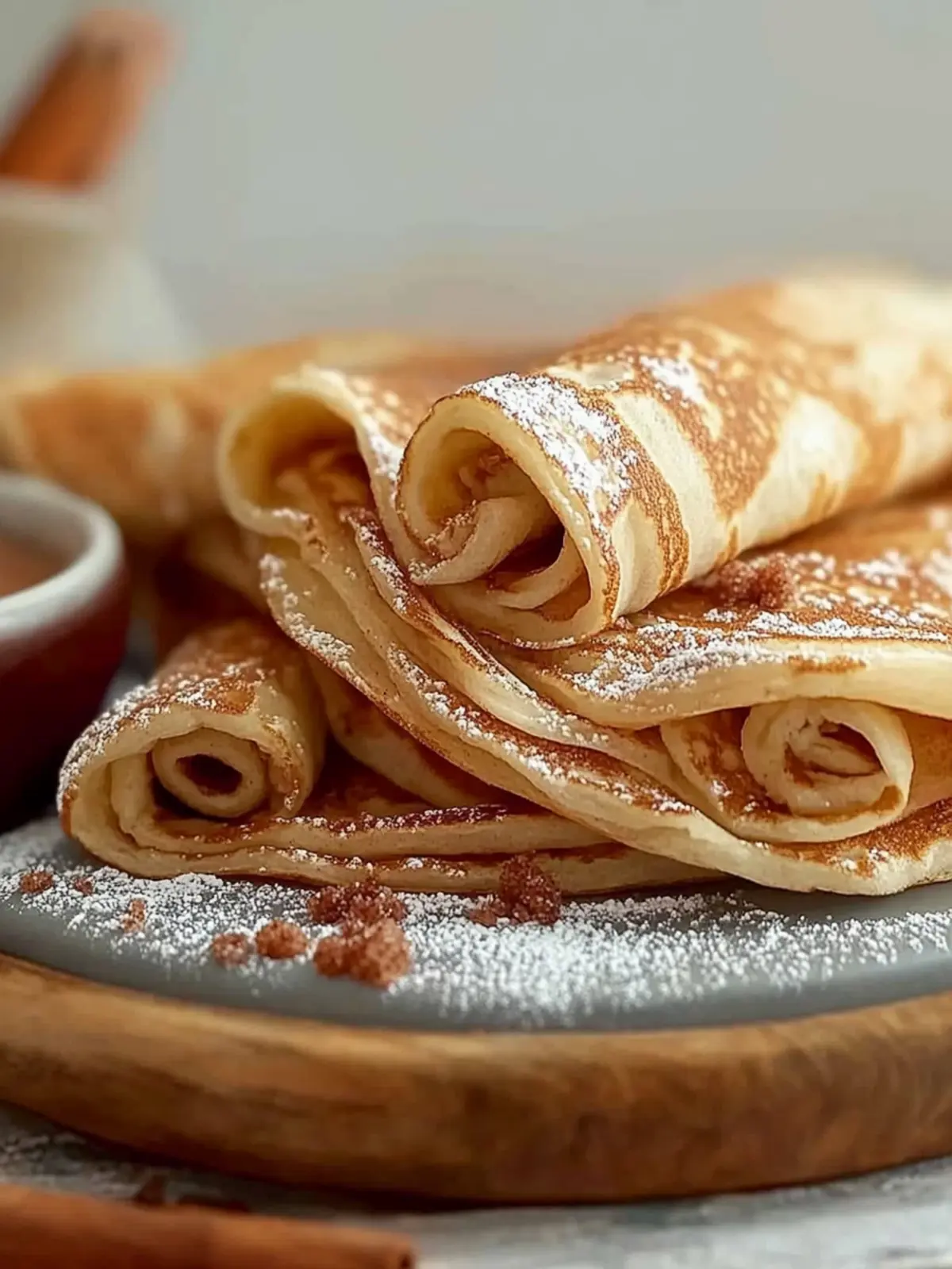 Fluffy High Protein Cinnamon Crepes