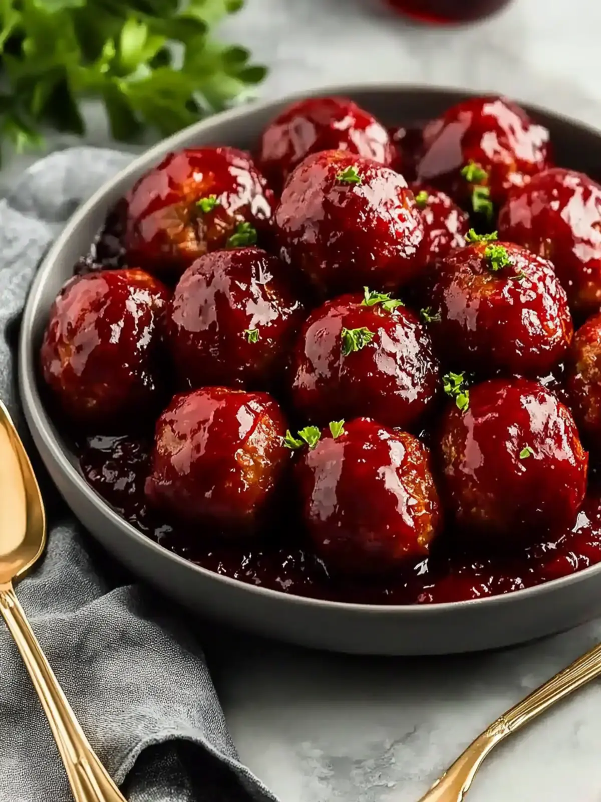 Perfect Cranberry Meatballs