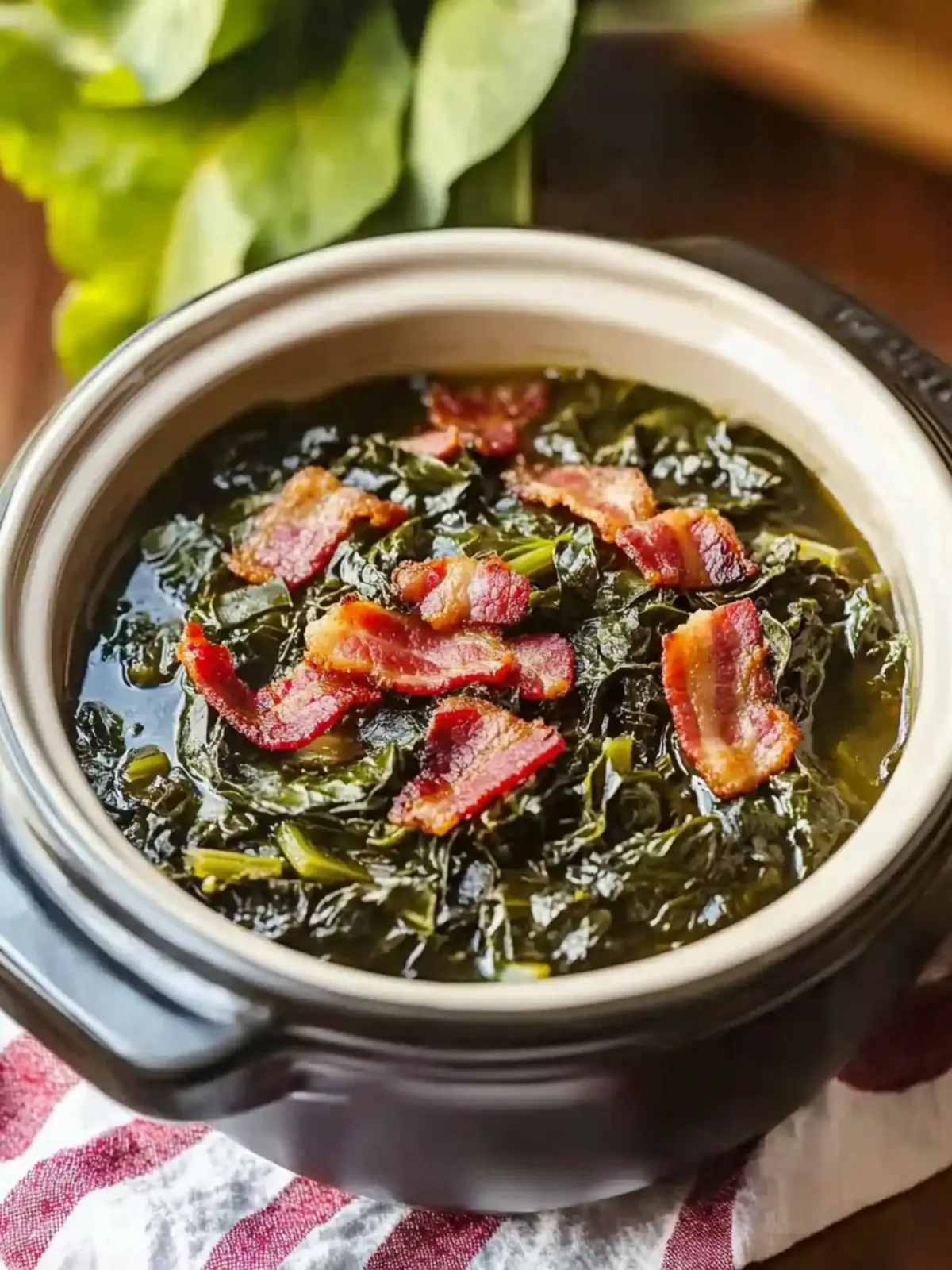 Crock Pot Collard Greens with Bacon – Southern Comfort at Home