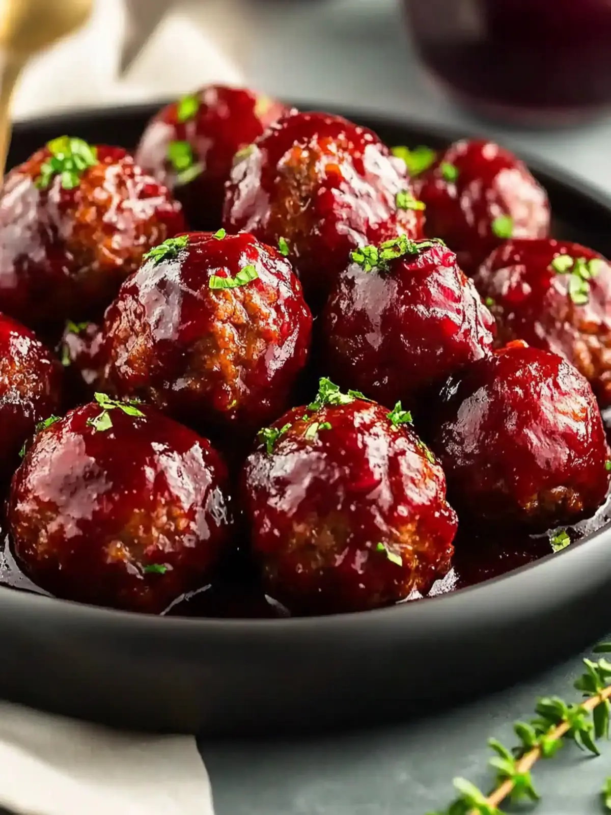 Perfect Cranberry Meatballs