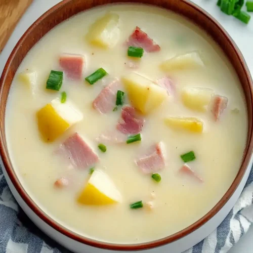 Buttery Spiral Ham and Potato Soup