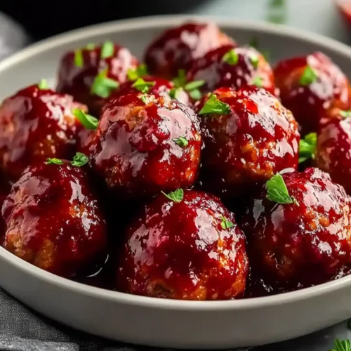 Perfect Cranberry Meatballs